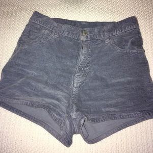 Brandy Melville light blue corduroy shorts